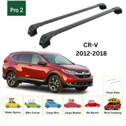 Багажник за Honda CR-V 5d (IV - integrated railing) (2012-->2018) AERO BAR BLACK