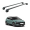 БАГАЖНИК ЗА Hyundai Bayon 5d (I - integrated railing) (2021-->) AERO BAR BLACK