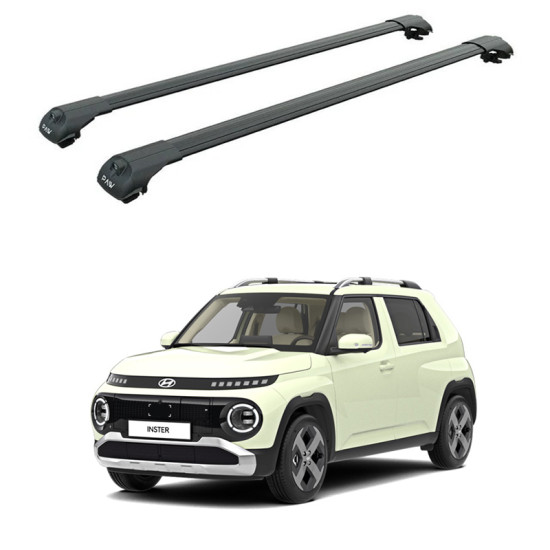 Багажник за Hyundai Inster 5d (railing) (2025-->) AERO BAR BLACK