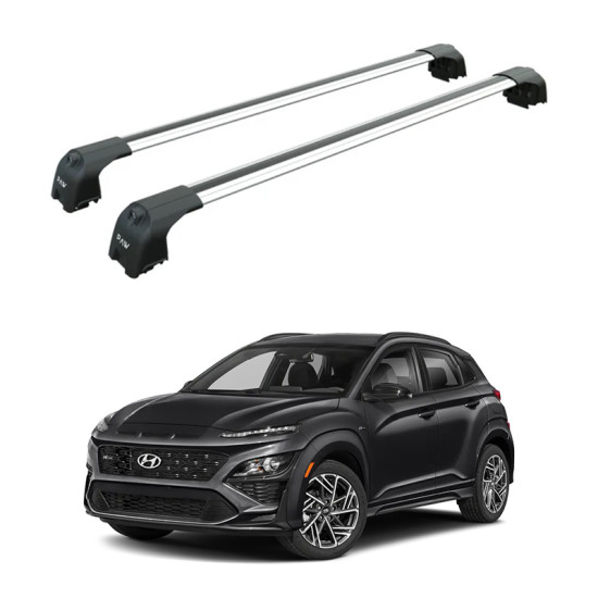 БАГАЖНИК ЗА Hyundai Kona 5d (I/OS - integrated railing) (2017-->2023) AERO BAR