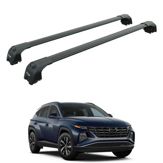 Багажник за Hyundai Tucson 5d (IV/NX4 - integrated railing) (2020-->) AERO BAR BLACK