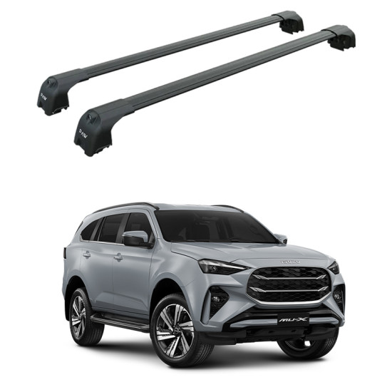 БАГАЖНИК ЗА Isuzu MU-X 5d. SUV (integrated railing) (2024-->) AERO BAR BLACK