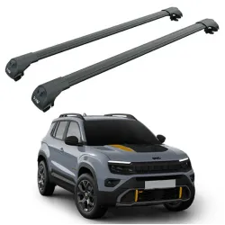 БАГАЖНИК ЗА JEEP AVENGER 4XE SUV 5d. (Railing) (2024->) AERO BAR BLACK