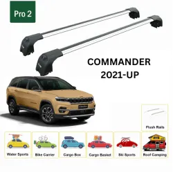 БАГАЖНИК ЗА JEEP COMMANDER SUV (integrated railing) (2021-->2025) AERO BAR