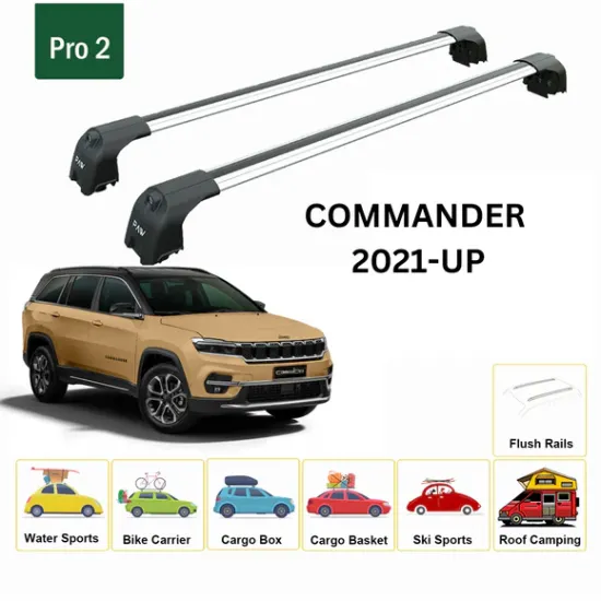 БАГАЖНИК ЗА JEEP COMMANDER SUV (integrated railing) (2021-->2025) AERO BAR