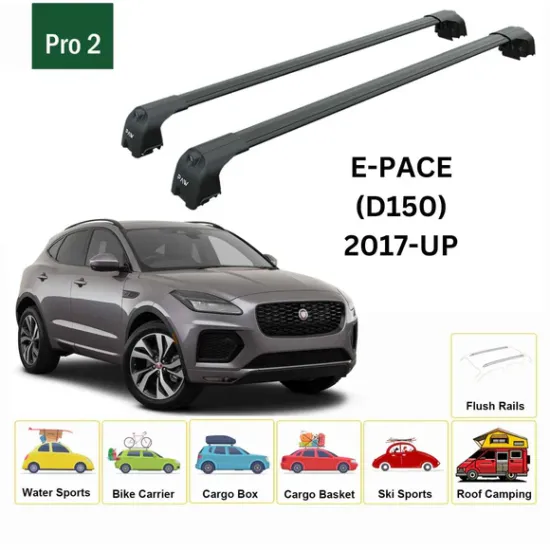 Багажник за Jaguar E-Pace 5d (integrated railing) (2017-->) AERO BAR BLACK