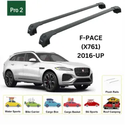 Багажник за Jaguar F-Pace 5d (integrated railing) (2016-->) AERO BAR BLACK