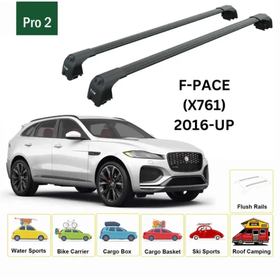 Багажник за Jaguar F-Pace 5d (integrated railing) (2016-->) AERO BAR BLACK