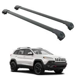 Багажник за Jeep Cherokee 5d (V/KL - railing) (2014-->) AERO BAR BLACK