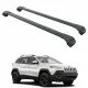 Багажник за Jeep Cherokee 5d (V/KL - railing) (2014-->) AERO BAR BLACK
