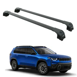 Багажник за Jeep Cherokee 5d (KM - integrated railing) (2025-->) AERO BAR BLACK