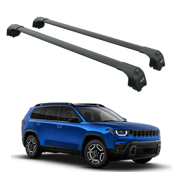 Багажник за Jeep Cherokee 5d (KM - integrated railing) (2025-->) AERO BAR BLACK