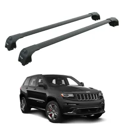 Багажник за Jeep Grand Cherokee 5d (WK2 SRT - Flush railing) (2011-->2022) AERO BAR BLACK