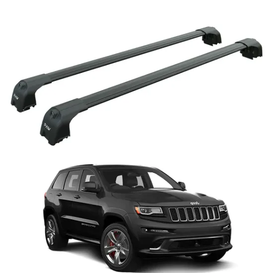 Багажник за Jeep Grand Cherokee 5d (WK2 SRT - Flush railing) (2011-->2022) AERO BAR BLACK