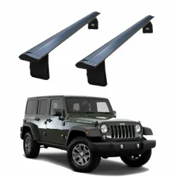 БАГАЖНИК за Jeep Wrangler 2d/4d (JK - hard top) (2007-->2018) AERO BAR BLACK