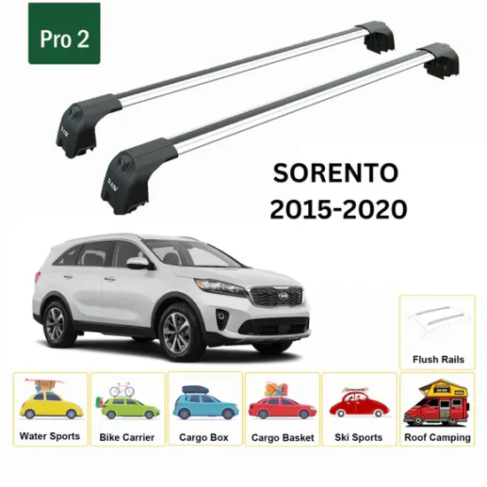 БАГАЖНИК ЗА Kia Sorento 5d (III/UM - integrated railing) (2015-->2020) AERO BAR