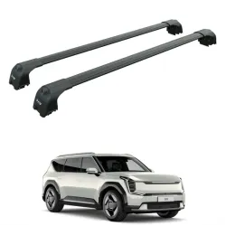 Багажник за Kia EV9 5d (integrated railing) (2023-->) AERO BAR BLACK