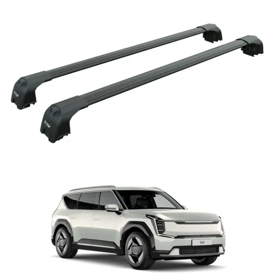 Багажник за Kia EV9 5d (integrated railing) (2023-->) AERO BAR BLACK