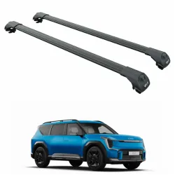 Багажник за Kia EV9 5d (railing) (2023-->) AERO BAR BLACK