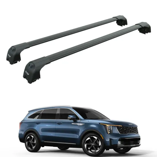 БАГАЖНИК ЗА Kia Sorento 5d (IV/MQ4 - integrated railing) (2020-->) AERO BAR BLACK