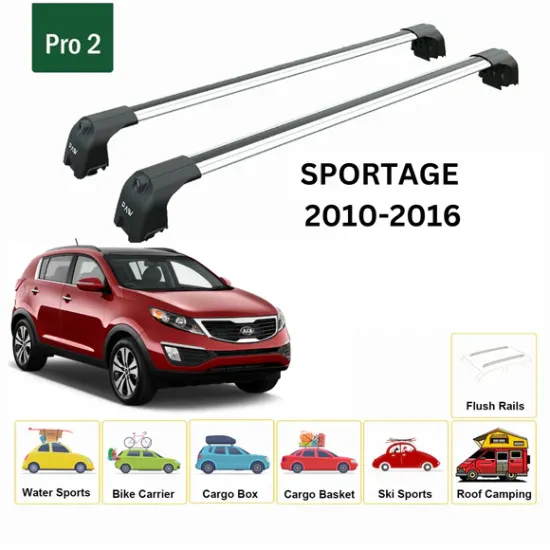 БАГАЖНИК ЗА Kia Sportage 5d (III/SL - integrated railing) (2011-->2016) AERO BAR