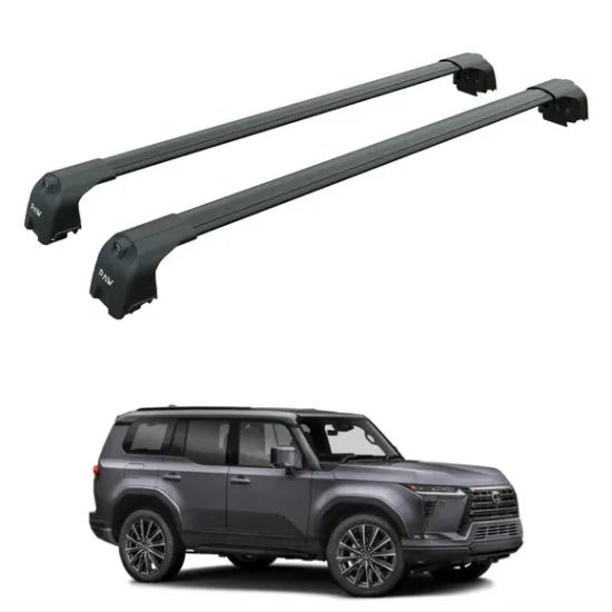 Багажник за LEXUS GX550 5d SUV (integrated railing) (2024-->) AERO BAR BLACK