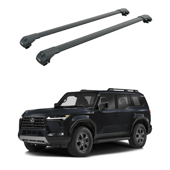 Багажник за Lexus GX (railing) (2024-->) AERO BAR BLACK