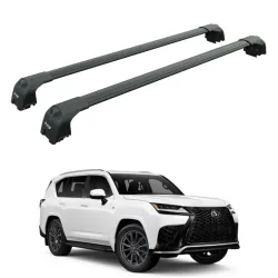 Багажник за LEXUS LX 600 5d SUV (integrated railing) (2021-->) AERO BAR BLACK