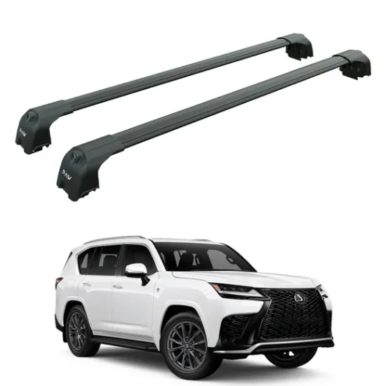 Багажник за LEXUS LX 600 5d SUV (integrated railing) (2021-->) AERO BAR BLACK