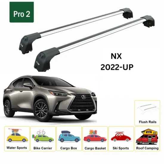 Багажник за Lexus NX 5d (I/AZ20 - integrated railing) (2022-->) AERO BAR