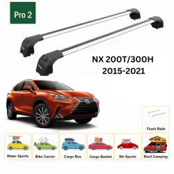 БАГАЖНИК ЗА Lexus NX 5d (I/AZ10 - integrated railing) (2015-->2021) AERO BAR