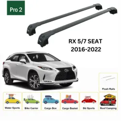 Багажник за LEXUS RX (AL20) integrated railing (2016-->2022) AERO BAR BLACK