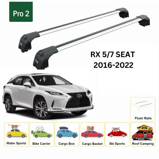 Багажник за LEXUS RX (AL20) integrated railing (2016-->2022) AERO BAR