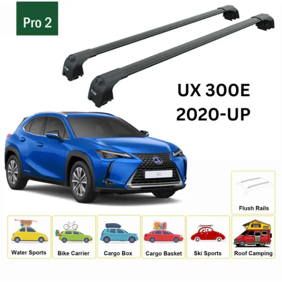 Багажник за Lexus UX 5d (300е / integrated railing) (2020-->) AERO BAR BLACK