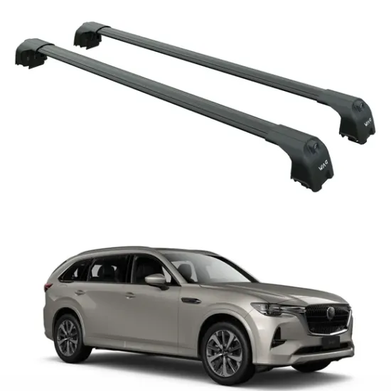 Багажник за Mazda CX-80 5d. (integrated railing) (2025-->) AERO BAR BLACK