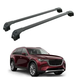 БАГАЖНИК ЗА MAZDA CX-90 5dr SUV (integrated railing) (2024-->) AERO BAR BLACK