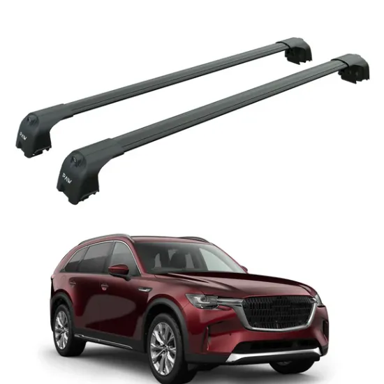 БАГАЖНИК ЗА MAZDA CX-90 5dr SUV (integrated railing) (2024-->) AERO BAR BLACK