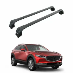 БАГАЖНИК ЗА MAZDA CX-30 5dr SUV (integrated railing) (2020-->) AERO BAR BLACK