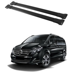 БАГАЖНИК ЗА Mercedes Clase V / EQV 5d MPV / Vito / Viano / (W447 - railing) (2014-->) AERO BLACK