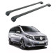 Багажник за Mercedes Clase V / EQV 5d MPV (W447 - railing) (2014-->) AERO BAR BLACK