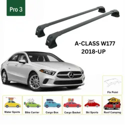 БАГАЖНИК ЗА Mercedes Clase A sedan 4d (W177 - fixpoint) (2018-->) AERO BAR BLACK