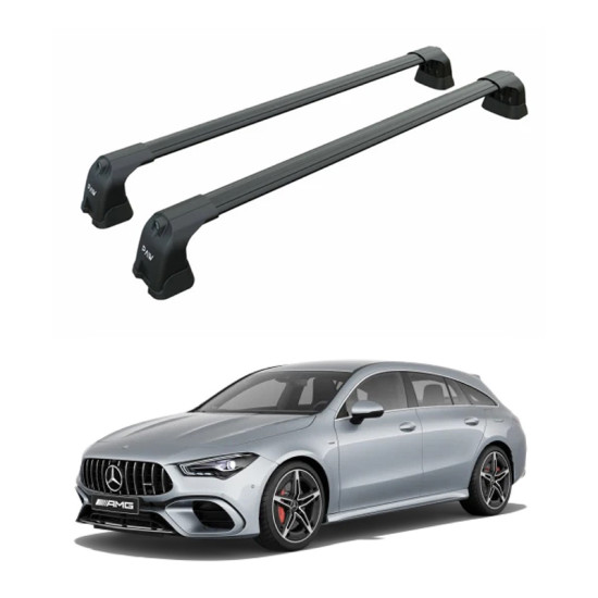 БАГАЖНИК ЗА Mercedes Clase CLA Shooting Brake/SW (X118 - fixpoint) (2019-->) AERO BAR BLACK