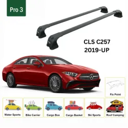 Багажник за Mercedes-benz CLS Coupe (C257 - fixpoint) (2018->2021) AERO BAR BLACK