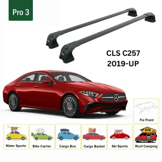Багажник за Mercedes-benz CLS Coupe (C257 - fixpoint) (2018->2021) AERO BAR BLACK