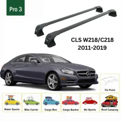 Багажник за Mercedes-benz CLS Coupe (C218 / W218 - fixpoint) (2011->2018) AERO BAR BLACK