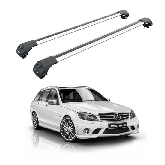 Багажник за Mercedes Clase C Estate (S204 - railing) (2008-->2014) AERO BAR