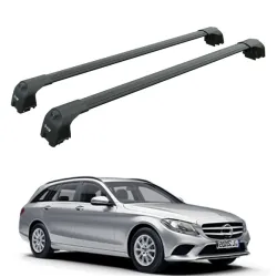 БАГАЖНИК ЗА Mercedes Clase C Estate (S205 - integrated railing) (2014-->2021) AERO BAR BLACK