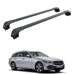 БАГАЖНИК ЗА Mercedes Clase C Estate (S206 - integrated railing) (2021-->) AERO BAR BLACK