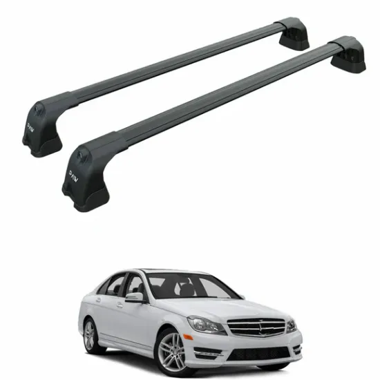 БАГАЖНИК ЗА Mercedes Clase C sedan 4d (W204 - fixpoint) (2007-->2014) AERO BAR BLACK