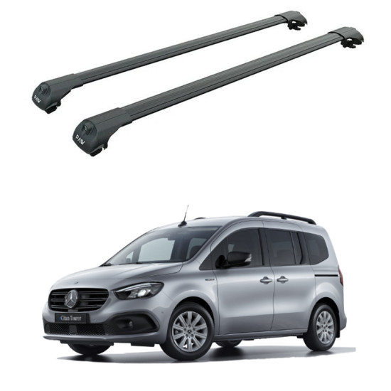 БАГАЖНИК за Mercedes Citan (I - railing) (2021-->) AERO BAR BLACK